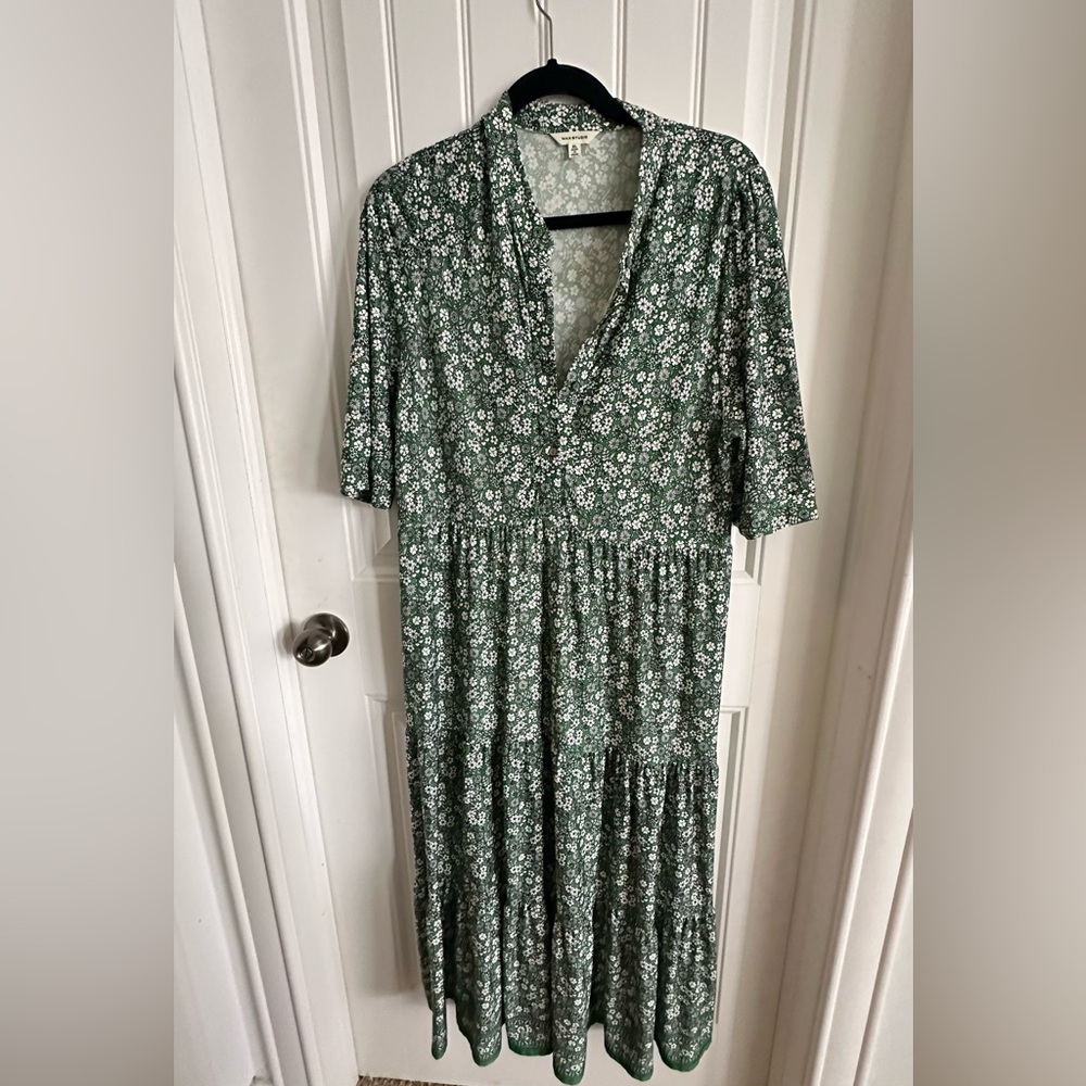 Floral Green Dress